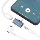 2in1 タイプC イヤホン変換 アダプタ USB-C to 3.5mm オーディオ変換アダプター イヤホン変換アダプター 3.5mm 2in1 タイプc イヤ...