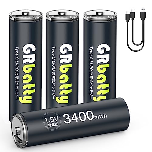 GRbatty ñ3  USBľܽ ñӡ3400mWh*4˥å 1.5V 2H® 1500Ѳ...