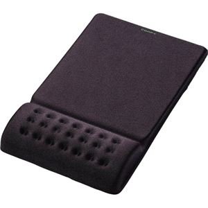 (まとめ) エレコム COMFY マウスパッド ブラック MP-095BK 1枚 〔×8セット〕