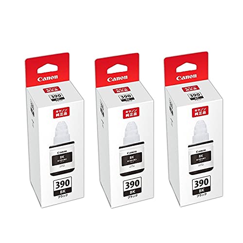 【純正品3個セット】キヤノン インクボトル GI-390BK ブラック (1599C001) 3個セット