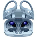 イヤホン bluetooth 耳掛け式イヤホン ワイヤレスイヤホン bluetooth イヤホン 最大40時間再生 ブルートゥースイヤホン Hi-Fi音質 AAC対応 LEDディスプレイ 物理ボタン誤操作なし 落ちないイヤホン