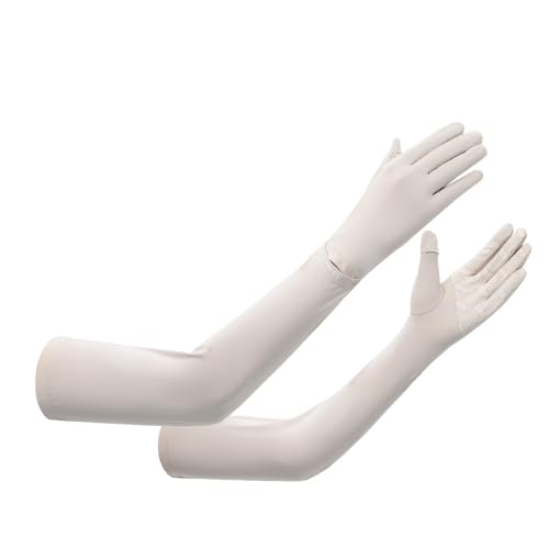 [KondaTech] アームカバー 夏 レディース UVカット【検査機関測定済】 接触冷感 手袋 ロングUV手袋 指..