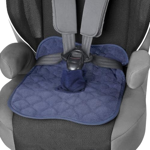 【漏れにくい！6層構造】 チャイルドシート ベビーカー用 防水シート 滑り止め 付き ロング トイトレ 防水 おしっこ おもらし ベビー 赤ちゃん tecopeco[テコペコ]（ネイビー）