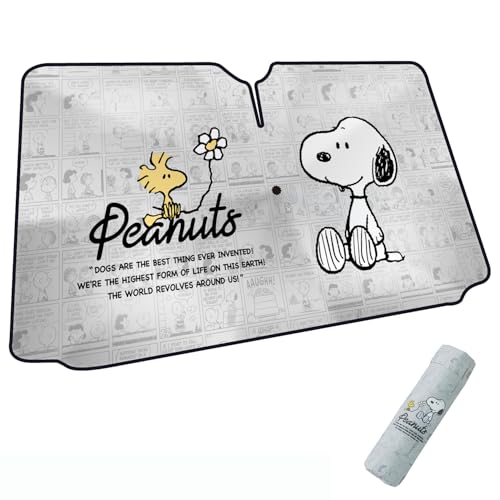 ボンフォーム(BONFORM) サンシェード スヌーピーコミック 傘型 M サイズ:1350×750mm カラー:グレー 760..