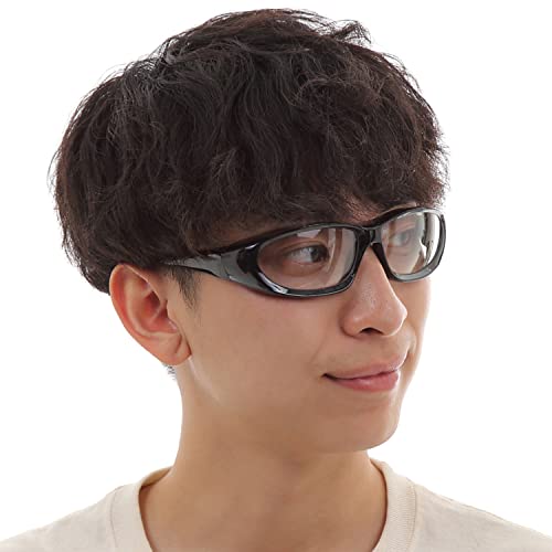 花粉症 メガネ 飛沫防止 保護メガネ 男女兼用 くもり止め加工レンズ 白内障手術後 ほこり 粉塵 黄砂 強..