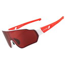ROCKBROS(ロックブロス)偏光サングラス 釣り 調光サングラス スポーツサングラス 軽量 UV400 自転車 ゴルフ 登山 ピクニック 防風 メンズ(白赤)(4)