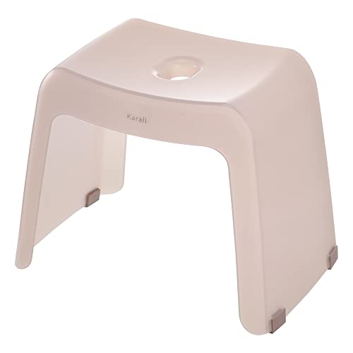 リッチェル Richell 椅子 いす 風呂イス バスチェア 腰掛け カラリ バススツール 30H 引っ掛け 30cm 高め ピンク 1台 おしゃれ かわいい 透明 お風呂 日本製 110146
