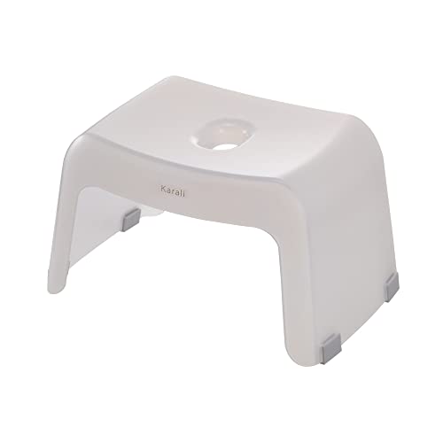 リッチェル Richell 椅子 いす 風呂イス バスチェア 腰掛け カラリ バススツール 20H 引っ掛け ホワイト 1台 おしゃれ かわいい 透明 お風呂 日本製 110144