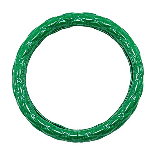 雅 極太ハンドルカバー 煌輝(キラメキ)V2 "ラメ入り" ダブルステッチダイヤ サイズ:2L(46.5~47cm) グリーン HC-KZ22LGR