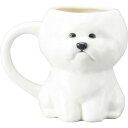 かわいい食器 マグカップ ビションフリーゼ ダイカット 動物 食器 犬 約340ml