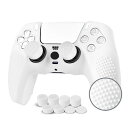 JYXETOV PS5 コントローラー カバー 1個/2個(28オプション)、無料の8ボタンキャップ、シリコーン保護、オリジナルの充電器で充電できます、滑り止め...
