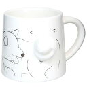 サンアート 立体動物 マグカップ 犬 SAN3155-1 350ml