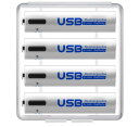 単3形リチウムイオン充電池 1.5V 3000mWh 1000回使用可能、急速充電、USB C充電ケーブル付き、おもちゃ/リモコン/無線マウス対応、4本セット