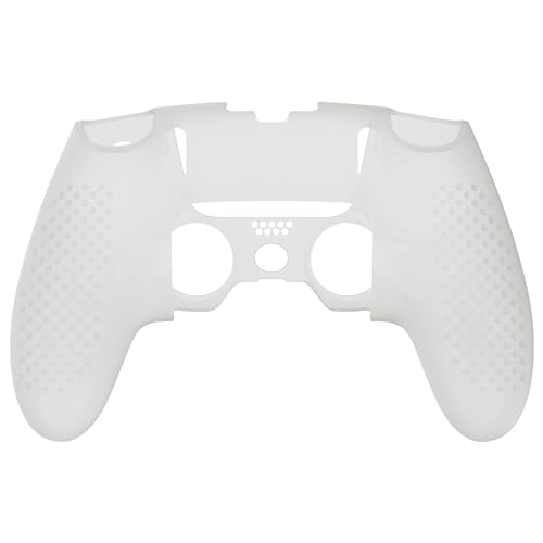 PlayVital ps5 Edgeコントローラーに対応用滑り止めシリコンカバーケース、ps5 Edge対応用ソフトラバープロテクタースキン、サムグリップキャップ付きー3Dスタッズエディション【3Dスタッズエデ