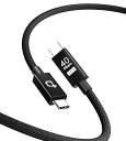 DOCKCASE USB C ケーブル 40Gbps 超速データ転送 & 240W急速充電 USB4ケーブル, 8K@60Hz 対応 Type-C ケーブル, E-markerチップ内蔵 高耐久性 Thunderbolt 3 / 4互換 MacBook Pro/Air/iPad Pro/Galaxy S23 / Dell XPS 対応 (40Gbps-30
