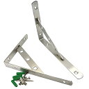 Active Island 棚受け 金具 l字型 ステンレス アングル ブラケット DIY a950 (長さ200mm / 厚さ3mm)