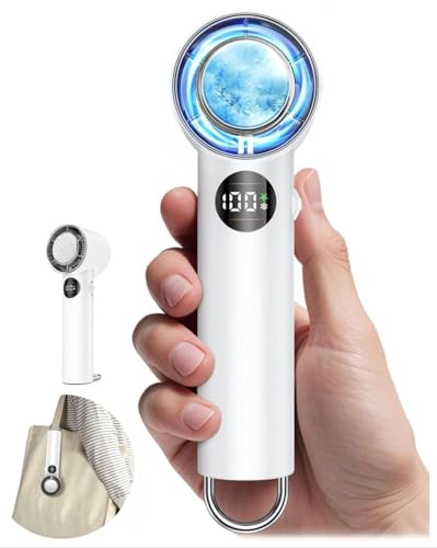 【2025革新・瞬間冷感】 ハンディファン 冷却プレート付き ハンディ扇風機 瞬間冷感 100段階パワフル風量 首掛け/卓上/手持ち/腰掛け カラビナ付き 最長29h稼働 超軽量160g 携帯 小型 静音20dB 2h
