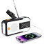 Litake 多機能防災ラジオ LEDライト ソーラーラジオ 2000mAh AM/FM SOS USB充電 スマホ充電 手回し 懐中電灯 防水 非常用 ランタン 防災グッズ 台風 地震 停電対策 コンパクト