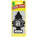 リトルツリー エアフレッシュナー 【Black Ice 6pac】6枚セット!LittleTree 芳香剤 ブラックアイス6枚組