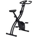 ALINCO アルインコ フィットネスバイク クロスバイク 4771 AFBX4771K 折りたたみ エクササイズバイク 家庭用 軽量 コンパクト 小物トレー付き 8段階ペダル負荷調節 シンプル操作 かんたん