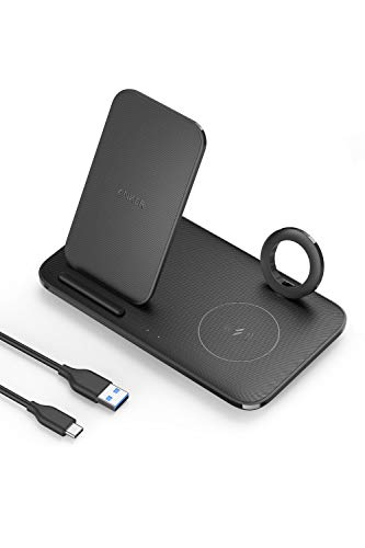 Anker PowerWave+ 3-in-1 Stand with Watch Holder ワイヤレス充電器 Apple Watchホルダー付 Audiovox CDM3000対応