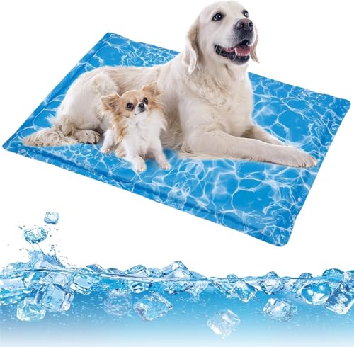 AMOSTBYペット ひんやりマット 犬 猫 冷却マット クールマット 冷感マット 冷たいマット 夏用冷却マット シェル スポンジつけ 暑さ熱中症対策 猫・犬用 防水 消臭 滑り止め 折り畳める 丸ごと