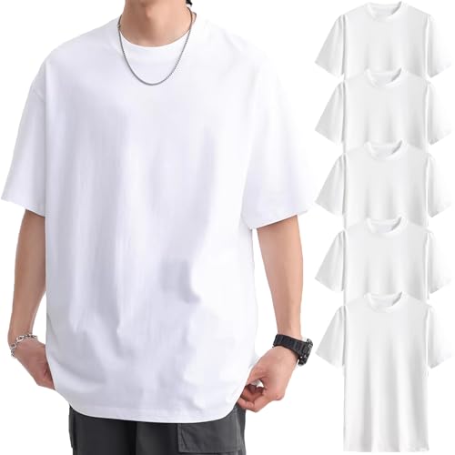 [NCFBAG] インナーシャツ 5枚組 肌着 メンズ tシャツ 綿100% 無地 スポーツ シャツ 下着 ゆったり 防菌..