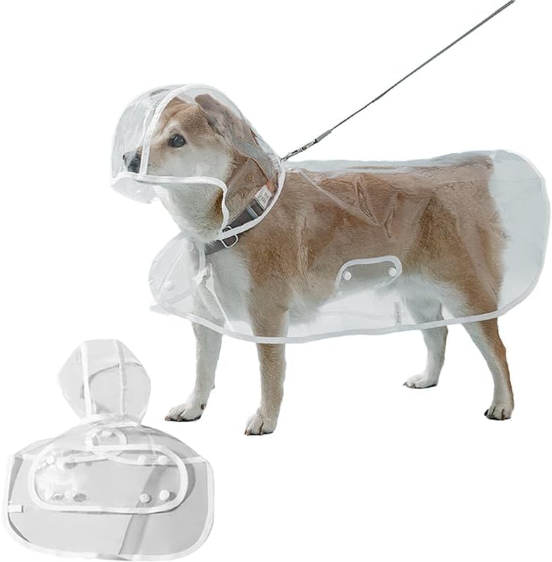 【2025年のNEWスタイル】犬用レインコート ペットレインコート 帽子付き 透明 マント 防水 防雪 防風 風よけ寒さ 梅雨対策 レインコート 着脱簡単 耐久性 小型犬 中型犬 大型犬 柴犬 散歩 お