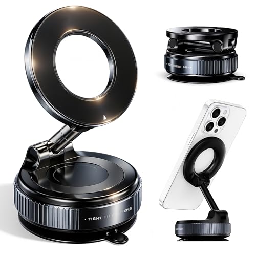 Strelitsia スマホホルダー 車載【2025年革新版・強力磁石・ゲルシート】 マグネット式 吸盤ダッシュボード用 磁気吸着 iPhone/Android対応 片手操作 スマホスタンド 360°回転可能 中型・大型スマ