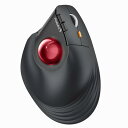 ProtoArc EM05 NLバーティカル トラックボールマウス 縦型62° 2.4GとBluetooth両対応 ワイヤレス 5段階DPI 200/400/800/1200/1600 7ボタン 光学式 右手用 USB充電式 大容量の電池搭載 長時間PC作業自宅 ブラッ