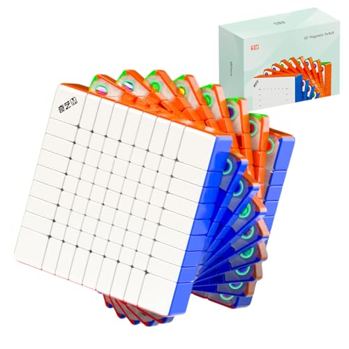 Bucubke QY 9x9 磁気ステッカーレスパズル正規品68MMマジックキューブ QY 9x9x9 磁石内蔵マジックキューブ2024 QY 9M Magneitcパズルキューブ