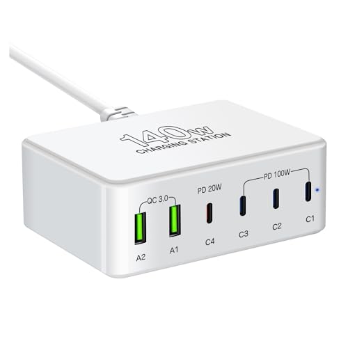 USB Ŵ 140W PD®Ŵñݡ100W/PD 3.0PPSQC4+б/6Ʊš6ݡ USB-C*4&...