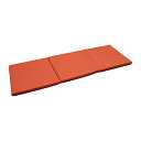 nishikawa 【 西川 】 ごろ寝 マットレス 60X180X6cm 洗える側地 波型構造 体圧分散 お家時間 三つ折り 収納ケース付き ごろ寝 お昼寝 ソファ アウトドア 車中泊 来客用 オレンジ HC90009502