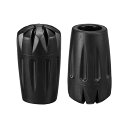 M METERXITY 2個セット トレッキングポール先端キャップ - 登山スキーケイン先キャップ交換スティック保護アクセサリー ハイキング ウォーキング キャンプ用 (10.5mm, 黒)
