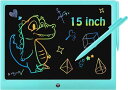 大画面電子メモパッド15デジタルメモ 高輝度 電子パッド ロック機能搭載 電池交換可能 筆談ボード LCD電子メモ帳 パネル ペン付き 消去ロック機能搭載 学習...