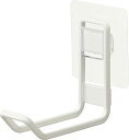 山崎実業(Yamazaki) フィルムフック トイレ用品収納 フック ホワイト 約W3×D9.3×H7.5cm (フィルムフック含まず) タワー tower 補助便座収納 お掃除用品収納 5991