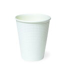 サンナップ 日本製 紙コップ 50個入 260ml 8.6oz エンボス 使い捨て 使用シーンを選ばない白無地仕様 手に伝わる熱を軽減するエンボス加工 内面ポリエチレンラミネート加工 普段使い テイクア