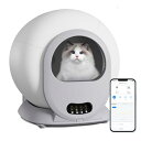 猫 トイレ 自動 猫用全自動トイレ 多頭飼育対応 高性能自動猫トイレ 静音設計 物理消臭 清掃簡単 飛び散り防止 スマホ連携 専用アプリで遠隔操作 IOS/Android対応 日本語説明書付き 大型 自動