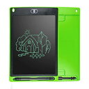 VALUE TRUST 電子メモ パッド 8.5インチ お絵描きボード メモ帳 メッセージボード 薄型 軽量 小型 収納便利 (グリーン)