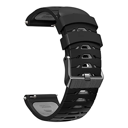 [XYTYJQ] for シリコン 時計 ベルト 20mm 22mm シリコン 時計バンド スマートウォッチ 替えベルト 个性梯形3列孔双色シリコン 時計バンド シリコンソフトラバー取り外し可能な防水ストラップ（