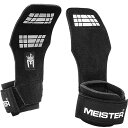 トレーニンググローブ パワーグリップ メンズ レディース ユニ 本革 正規品 Meister ウェイトリフティング パッド付き グリップ増強 - ブラック - ...