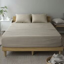 Sleep Tailor ボックスシーツ ワイドキングサイズ 日本製 リネン & コットン 麻 綿 洗いざらし 綿麻素材 布団カバー 抗菌 防臭 速乾 洗える ...