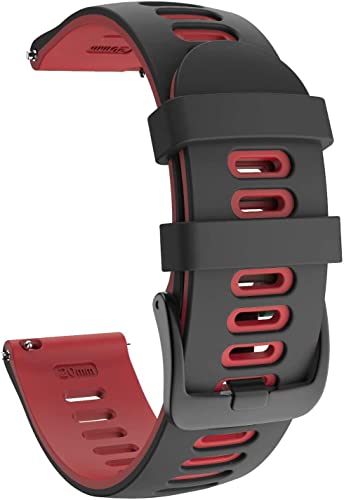 [GUFER] 時計 ベルト 20mm 22mm シリコン 時計バンド スマートウォッチ 替えベルト 運動 柔らかいラバー腕時計 ベルト クイックリリース付き (工具が要らなく)高級シリコン ベルト防水