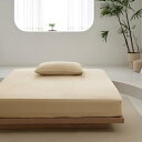 ボックスシーツ ワイドキング 200x200x30cm キャメル シーツ 単品売り 洗える 吸水速乾 厚さ5-27cmのマットレスに適しています