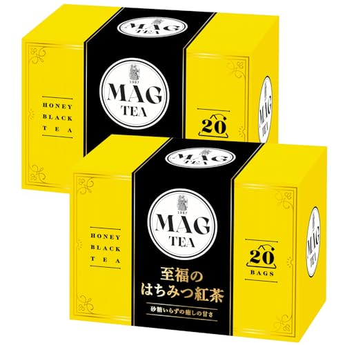 楽天スノーシルフ【テレビでおなじみ味博士協力】 MAG Tea 至福の はちみつ紅茶 ティーバッグ 20バッグ入り 個包装 （2箱（20バッグ入り×2））