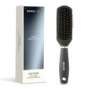 RHOS ヘアブラシ メンズ くし パドルブラシ スタイリング 静電気防止髪くし ス抜け髪予防 絡まない 髪質改善 美髪 メンズ に適用
