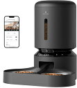 PETLIBRO 自動給餌器 えさやり器 自動餌やり器 カメラ付 1080P 暗視機能 2.4G 5G WiFi対応 フード残量不足検知 詰まり防止センサー 動体検知 音声検知 スマホ遠隔 大容量 見守り ペット用 猫用 中小