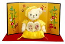 【プティルウ】長寿 ベア 12cm 小 サイズ (金屏風) 米寿 ノーマル