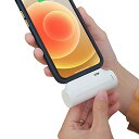 WELUV 超小型 モバイルバッテリー iPhone用 5000mAh 直接充電 小型 ポータブルパワーバンク 軽量 大容量 iPad 外部バッテリー スマホ充電器 急速充電 携帯充電器 コンパクト ホワイト