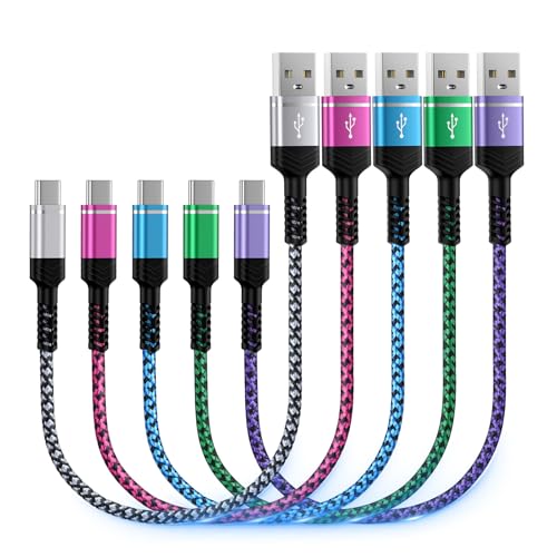 タイプc 充電ケーブル 【0.3M/5本セット】 QC3.0急速充電 iPhone 16充電ケーブル T...